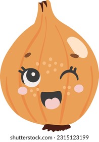 Vector de verduras, Verduras con cara, vector de verduras felices, verduras de verano con ojos, ilustración divertida para niños