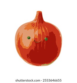 cute vegetables still fresh illustration set