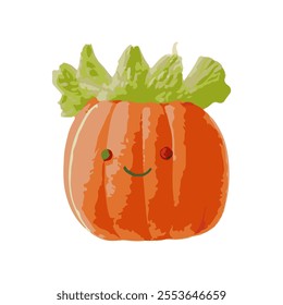 cute vegetables still fresh illustration set