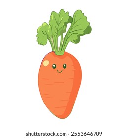 cute vegetables still fresh illustration set