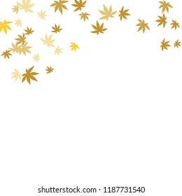 Cute vegetative pattern with simple small leaves for a greeting card or poster. Vector background for spring or summer design
