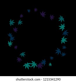  Cute vegetative pattern with simple small leaves for a greeting card or poster. Vector background for spring or summer design

