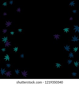  Cute vegetative pattern with simple small leaves for a greeting card or poster. Vector background for spring or summer design
