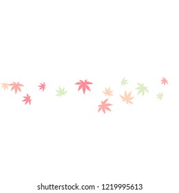  Cute vegetative pattern with simple small leaves for a greeting card or poster. Vector background for spring or summer design

