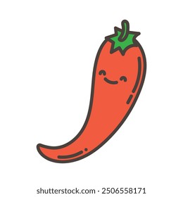 Cute Veggies Doodle _ Chili