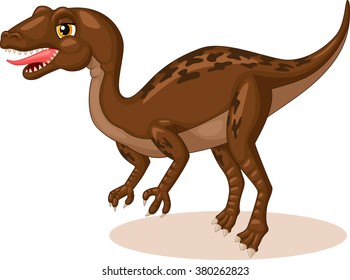 Cute Velociraptor Cartoon