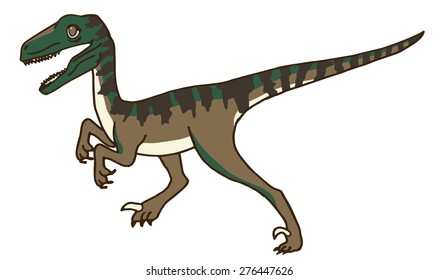 Cute Velociraptor Dinosaur 