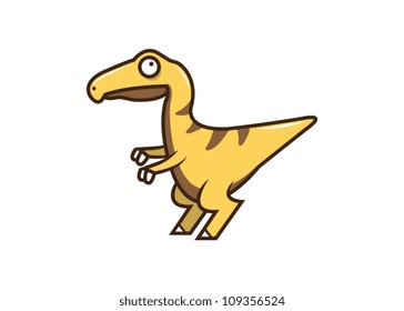 Cute Velociraptor Vector