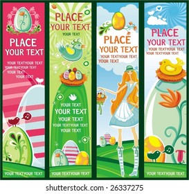 Cute Vertical Easter banners. To see similar, please VISIT MY GALLERY.