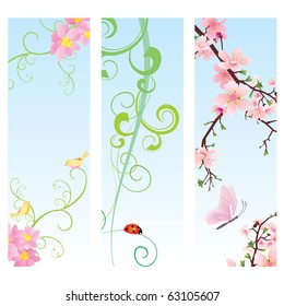 cute vertical spring banners