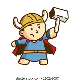 cute viking cartoon