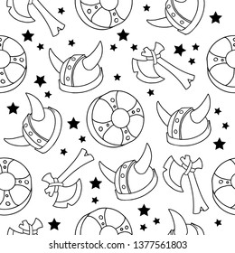 Cute viking pattern