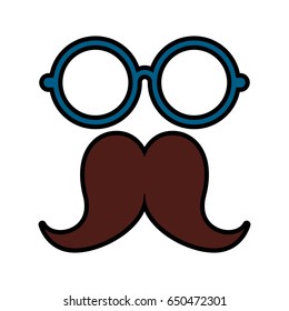 cute vintage face cartoon