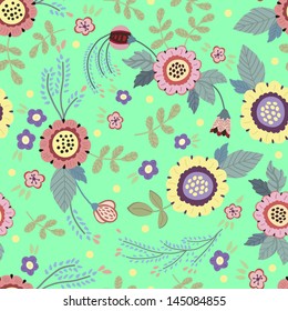 cute vintage floral pattern