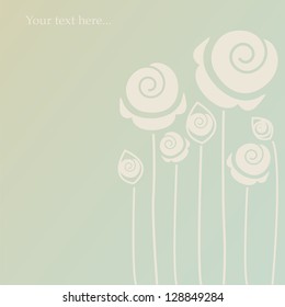 Cute vintage flower background