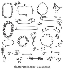 Cute vintage frames set