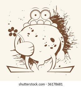 cute vintage monster