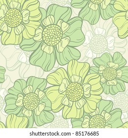 Cute vintage pattern with flowers