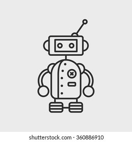 cute vintage robot