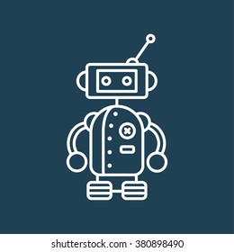 cute vintage robot