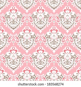 Cute vintage seamless vector background