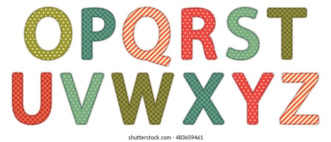 Cute vintage shabby chic style letters for your decoration
