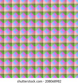 Cute vintage triangle, nice bright seamless pattern 