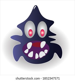 Cute viral monster image design