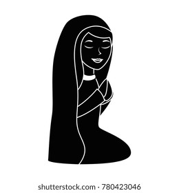 cute virgin mary character