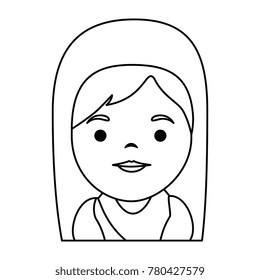 cute virgin mary character