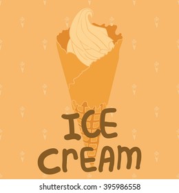 cute wallpaper , the background of sweet and tasty and sweet ice cream dessert