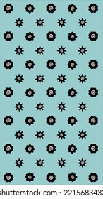 cute wallpaper background Tribal Bunga Terong flower kalimantan  Dayak indonesia traditional tattoo cultures. pastel ethnic vector  icon template design seamless patten modern minimalist elegant 