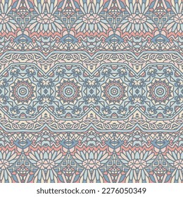 Cuto papel tapiz bohemia textura de fondo sin fisuras vector de patrón. Relación textil de boho étnico