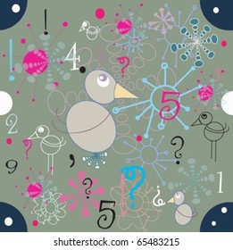 Cute wallpaper with symbols
