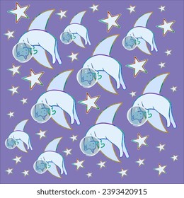 cute wallpaper.hand drawn for fabric, wrapping, textile, apparel.