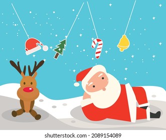 cute walpaper design merry christimas character