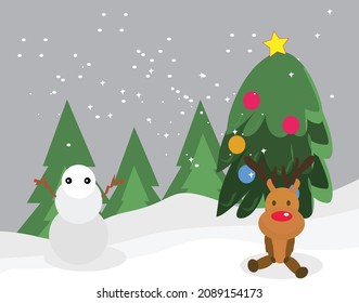 cute walpaper design merry christimas character