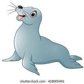 Cute walrus cartoon