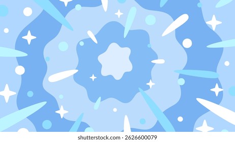 Ilustração de fundo azul claro da imagem de dobra bonito_16:9