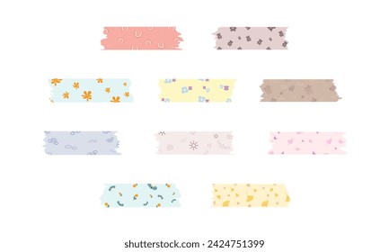 Cute Washi Tape Element Set