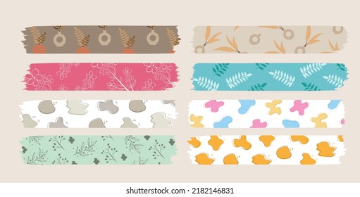 Cute Washi Tape Simple Design Illustration