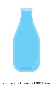 cute water bottle over white