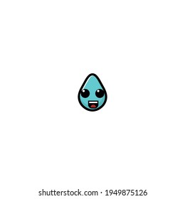 Cute Water Cartoon Character Vector Illustration Design. Outline, Cute, Funny Style. Recomended For Children Book, Cover Book, And Other.