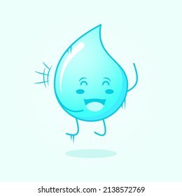 Cute Water Cartoon Smile Happy Expression Stock Vector (Royalty Free ...