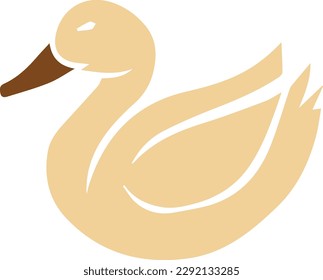 Diseño del logotipo del pato acuático