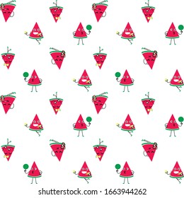 cute water melon vector for backgroun, textile, paper wrap, etc