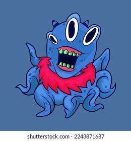 
Cute water world Octopus Alien