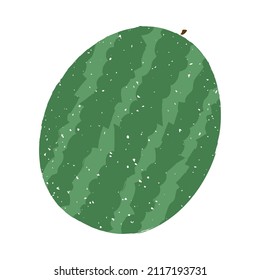 diseño lindo de sandía sobre blanco