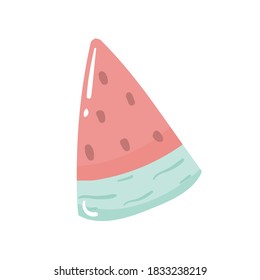 Cute watermelon fruit fresh and healthy