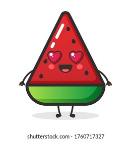 Cute Watermelon fruit vector design.